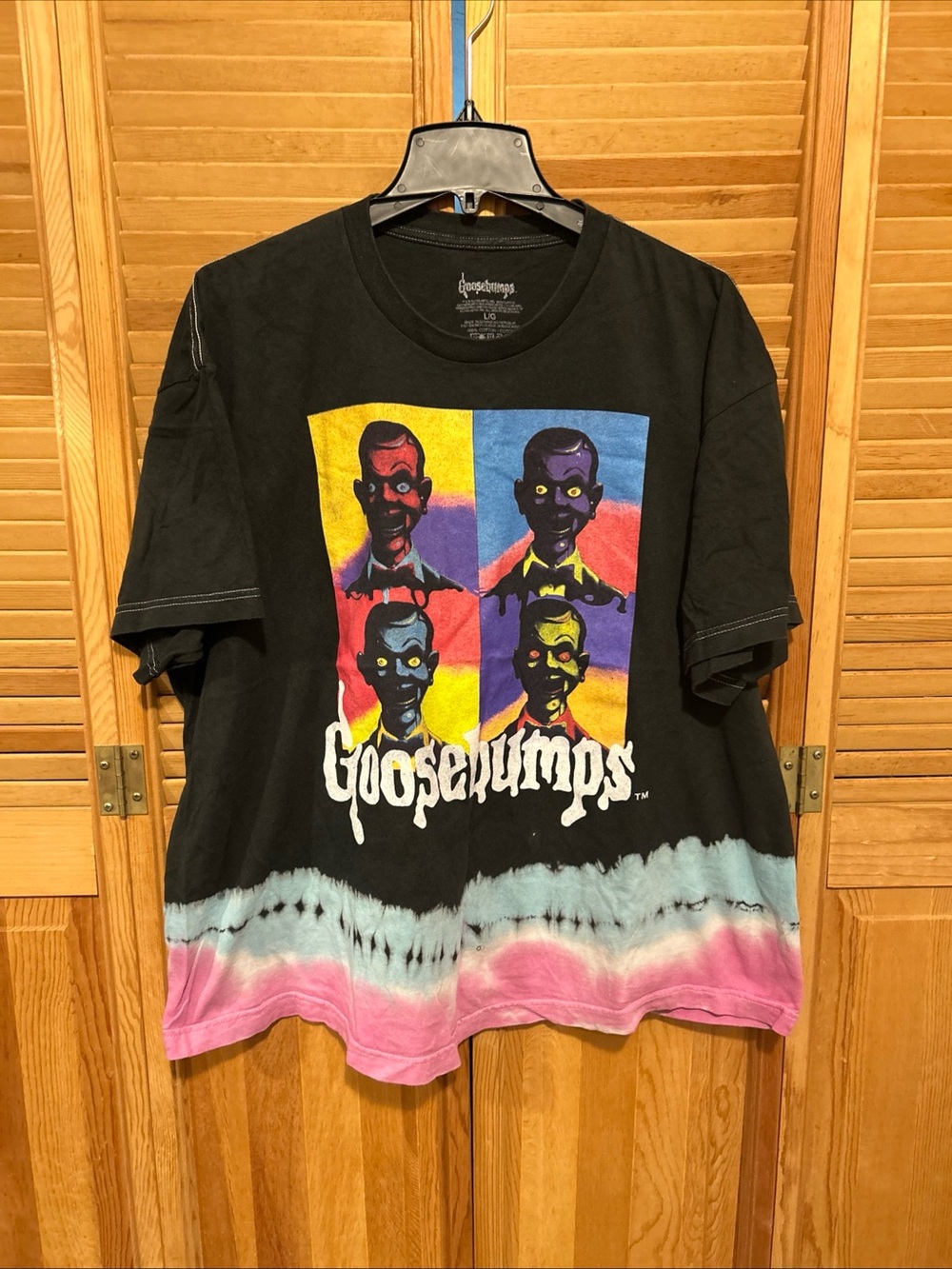 GOOSEBUMPS OVERSIZED POP ART DUMMY GRAPHIC 90s TEE Size Large